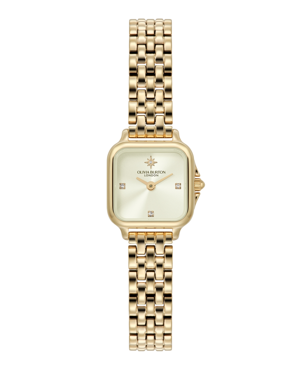 Olivia Burton Women's Grosvenor Mini Gold Tone Bracelet Watch, 20mm In Gold