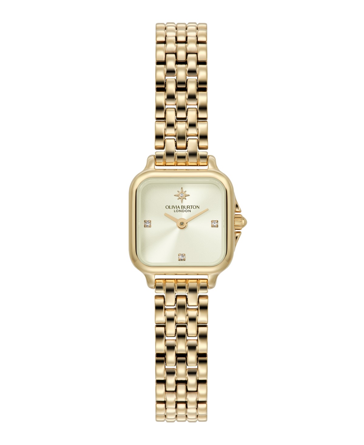Женские часы Olivia Burton Women's Grosvenor Mini Gold Tone Bracelet Watch, 20mm — фото 1