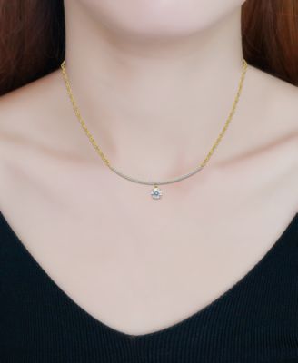 Cubic Zirconia Pendant Necklace (2-1/6 ct. t.w.), 16" + 2" extender, Exclusively at Macy's