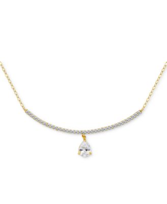 Cubic Zirconia Pendant Necklace (1-7/8 ct. t.w.) in Sterling Silver, 16" + 2" extender