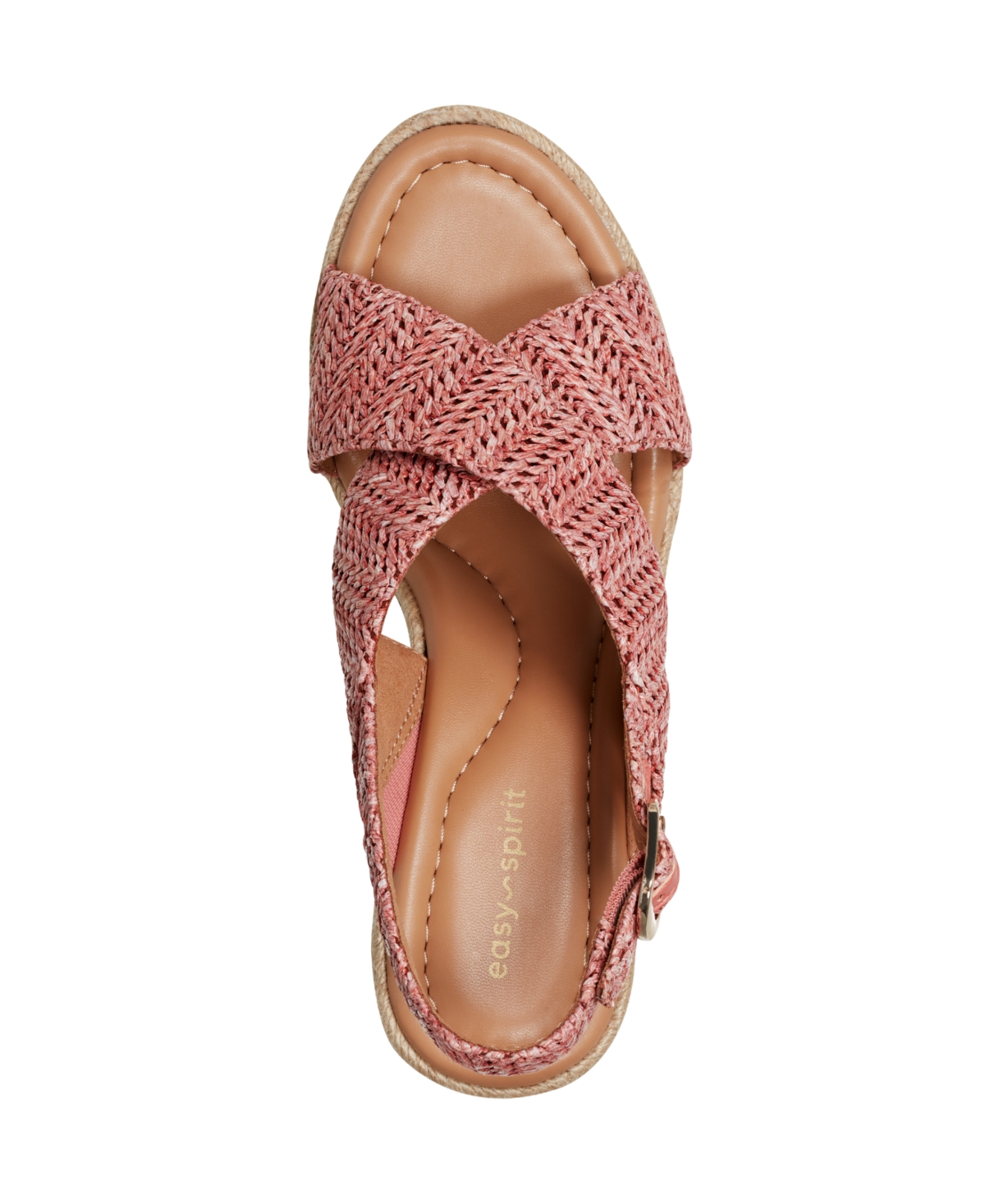 Shop Easy Spirit Women's Ariane Espadrille Wedge Sandals In Pomegranate