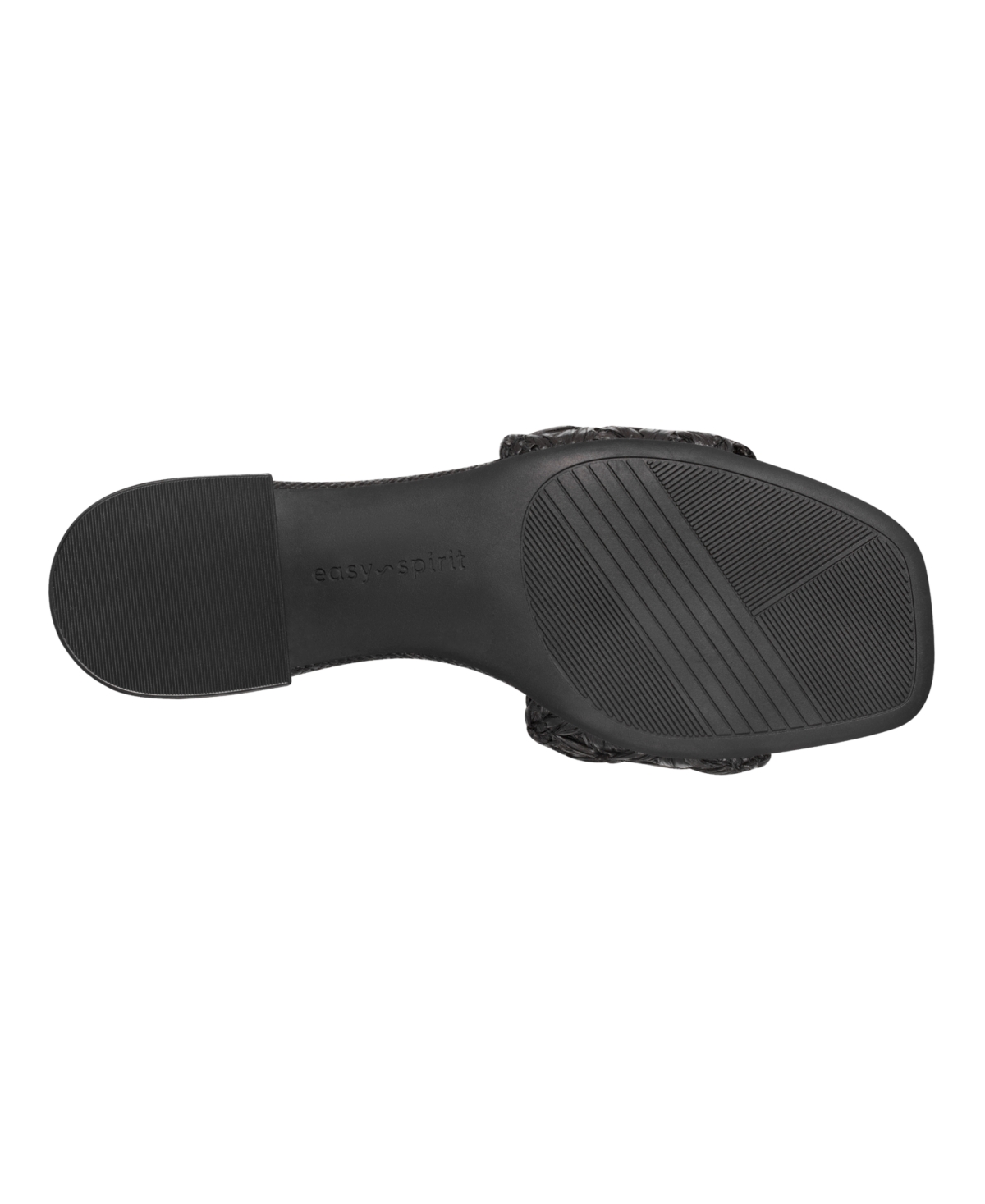 Shop Easy Spirit Women's Rosario Eflex Square Toe Dress Sandals In Black