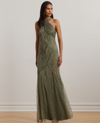 halter open back maxi dress Shona Joy - Savanna Halter Open Back Maxi Dress main image 0