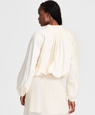 Women's Long-Sleeve Bubble-Hem Cargo Jacket, Exclusively at Macy's