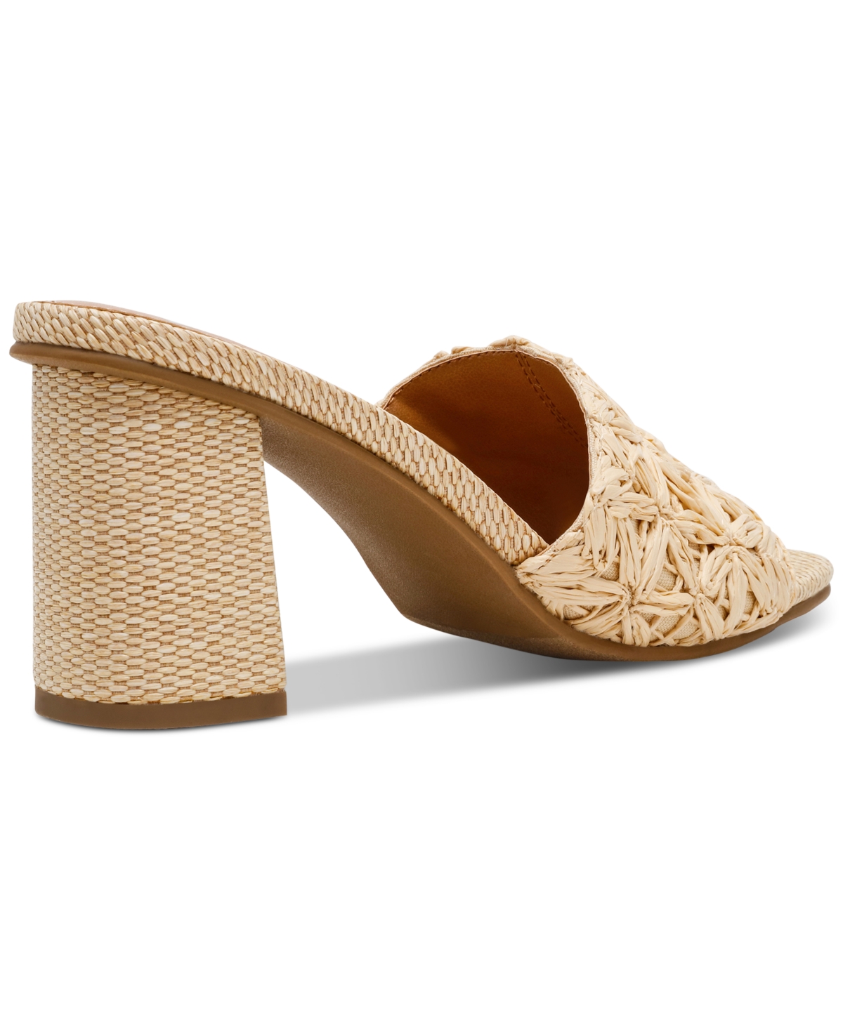 Dv Dolce Vita Women's Honey Raffia Block-heel Dress Sandals In Natural Raffia
