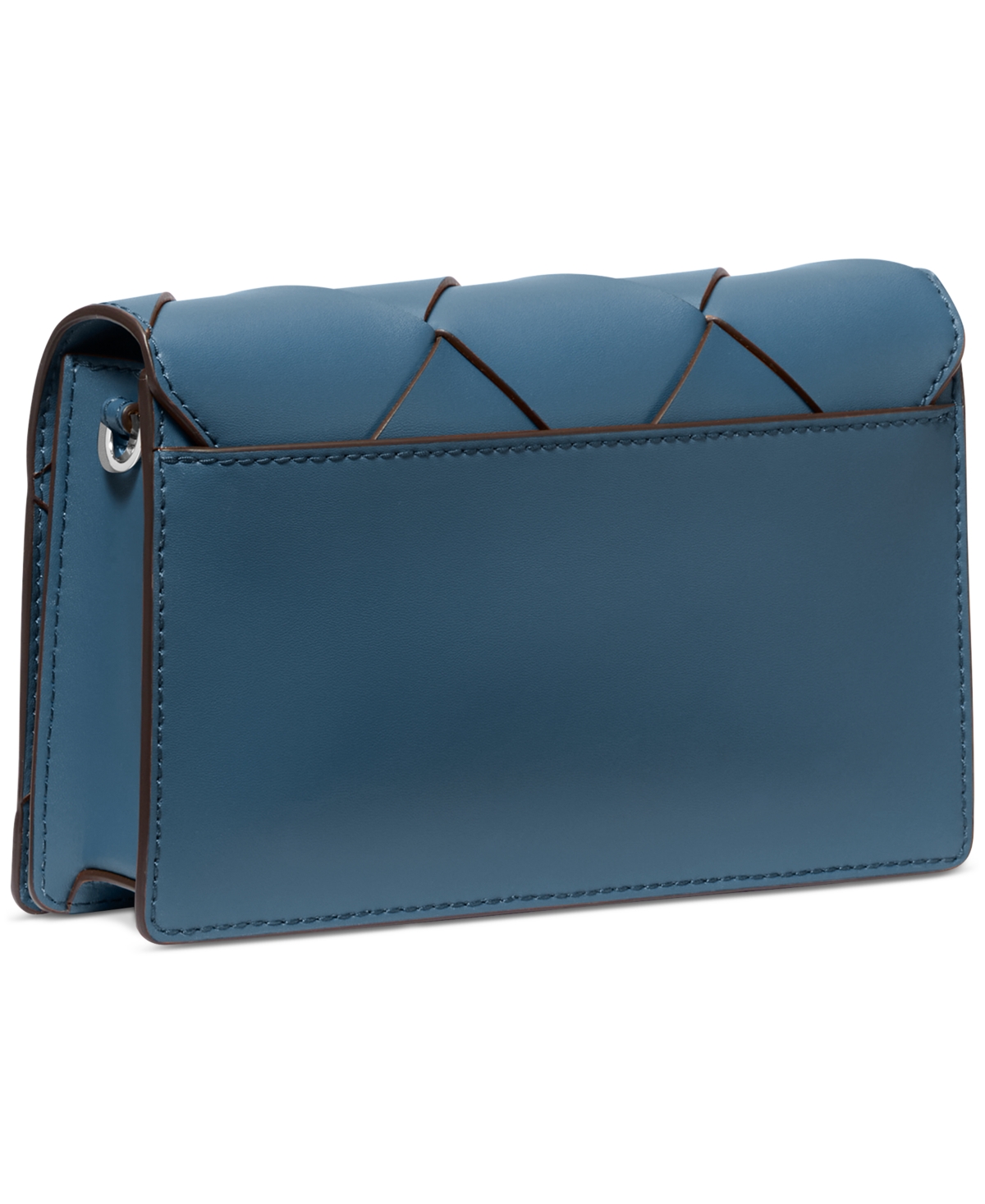 Michael Kors Michael  Jet Set Small Flap Chain Leather Crossbody In Dark Chambray