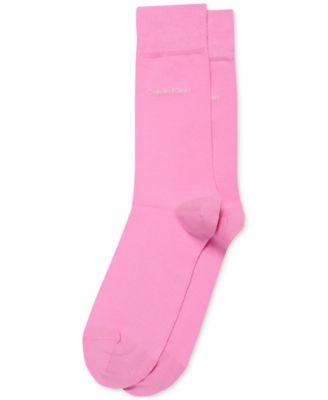 Men's Socks, Giza Cotton Flat Knit Crew
