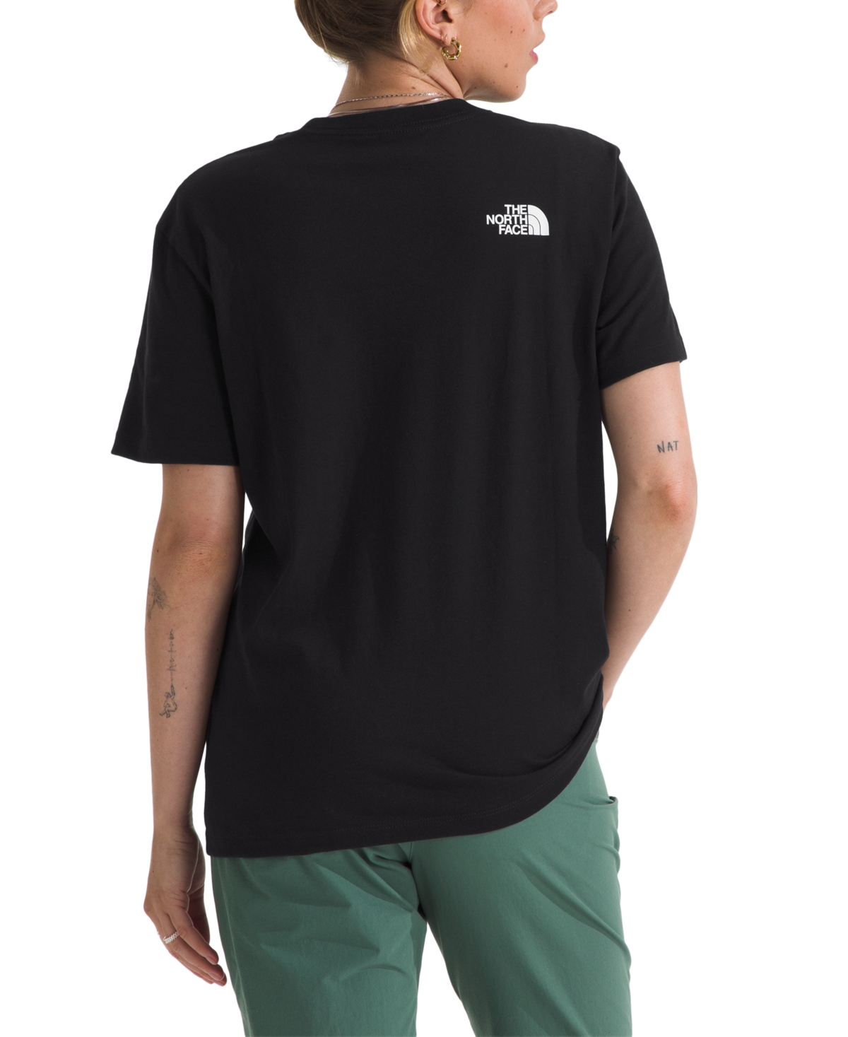 Shop The North Face Women's Short-sleeve Core Half Dome Tee In Tnf Black,tnf White