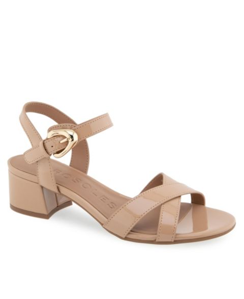 Женские сандалии Aerosoles Cinzia Round Toe Dress Sandals, цвет: Бежевый бисквитный лаковая искусственная кожа