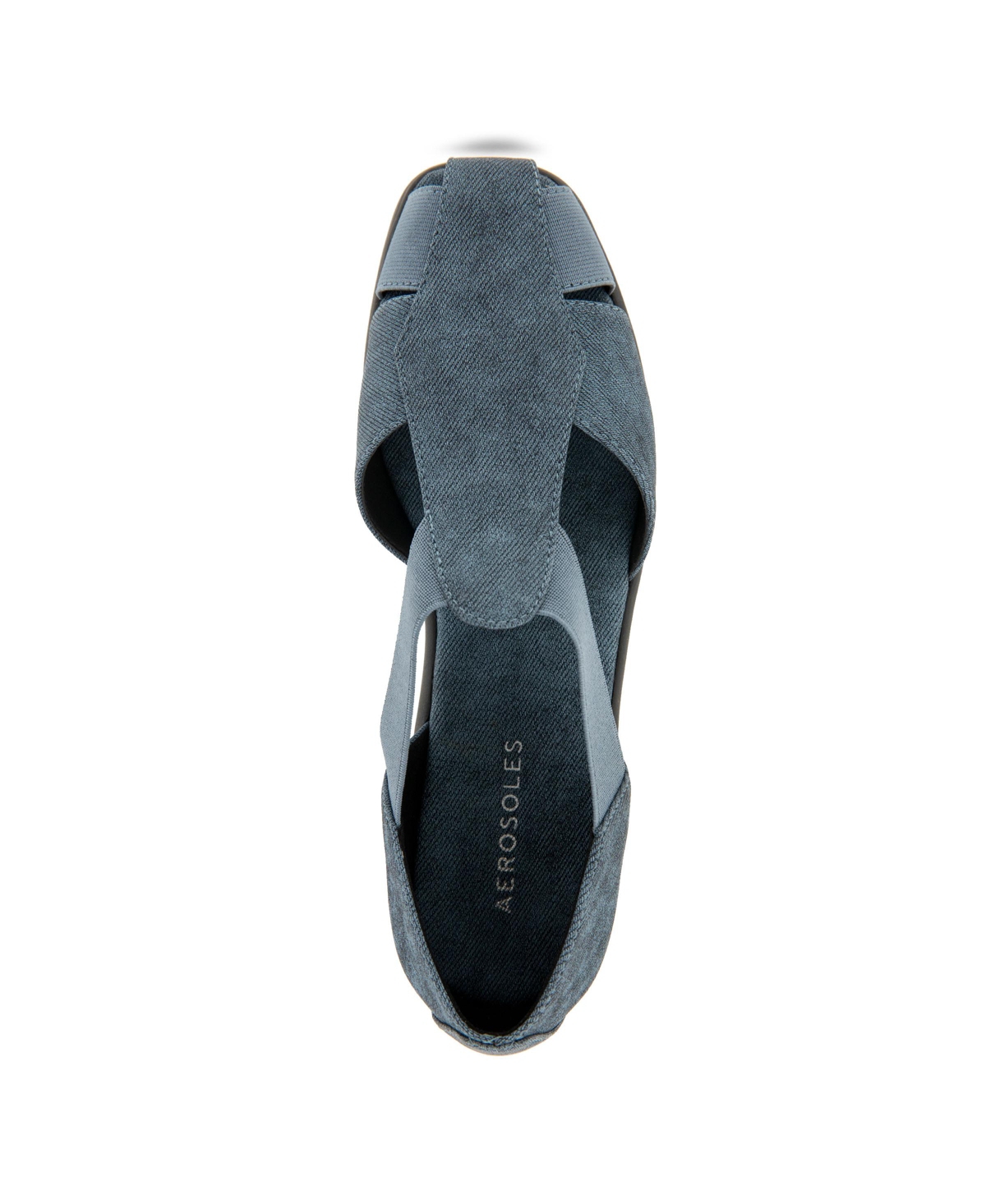 AEROSOLES WOMEN'S 4GIVE ALMOND TOE FISHERMAN FLATS 