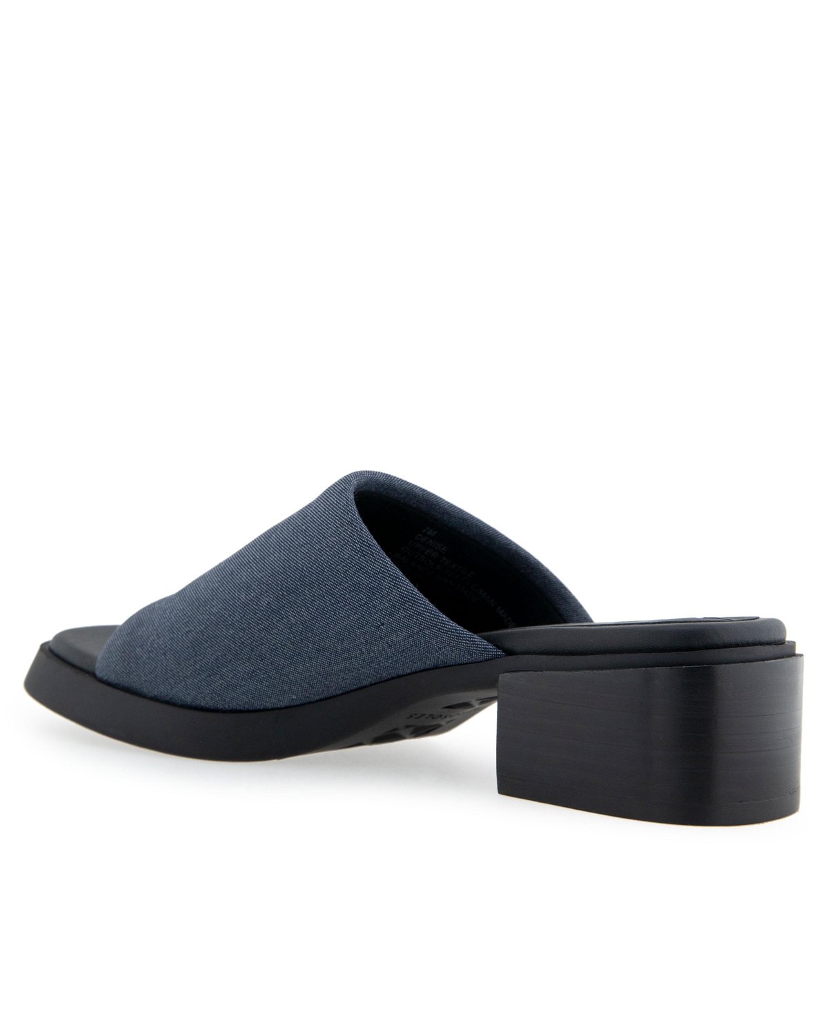 Shop Aerosoles Women's Denise Dress Sandals In Dark Blue Stretch Fabric