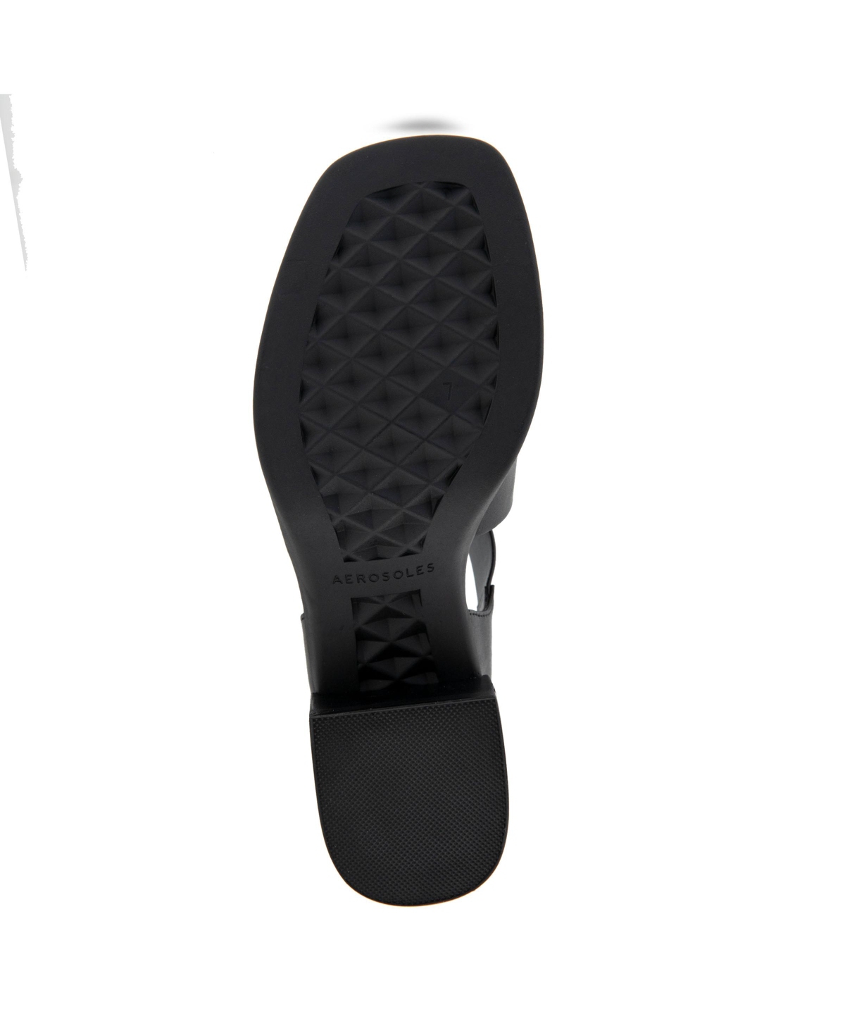 Shop Aerosoles Women's Dapper Fisherman Almond Toe Flats In Black Faux Leather