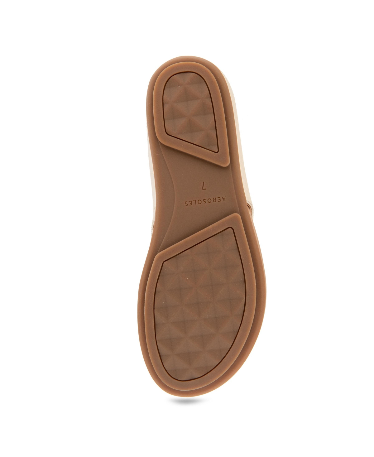 Shop Aerosoles Women's Fisher Round Toe Thong Sandals In Gold Metallic Textured Faux Leather