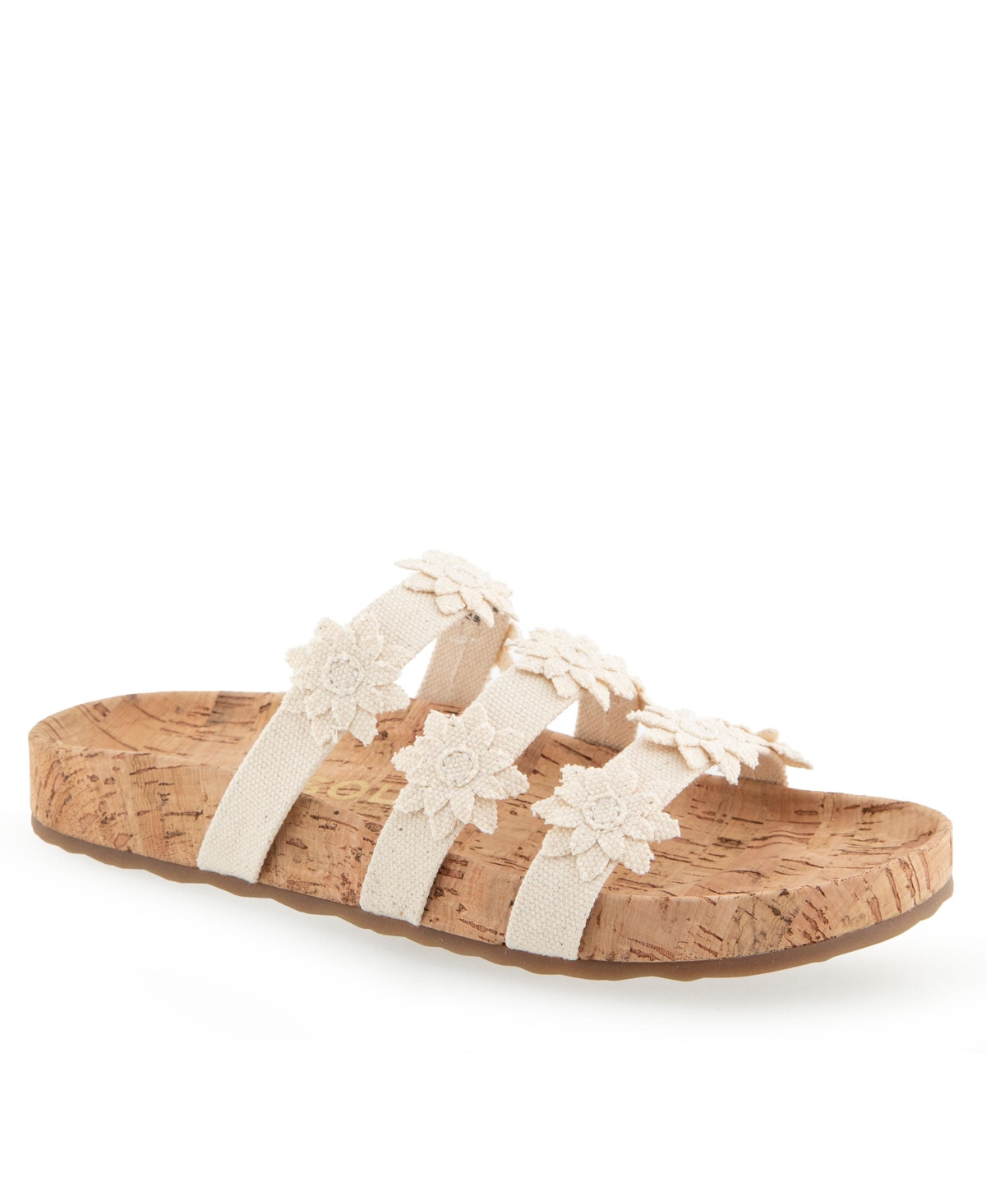 Women's Leflor Round Toe Flatform Sandals - Natural Canvas