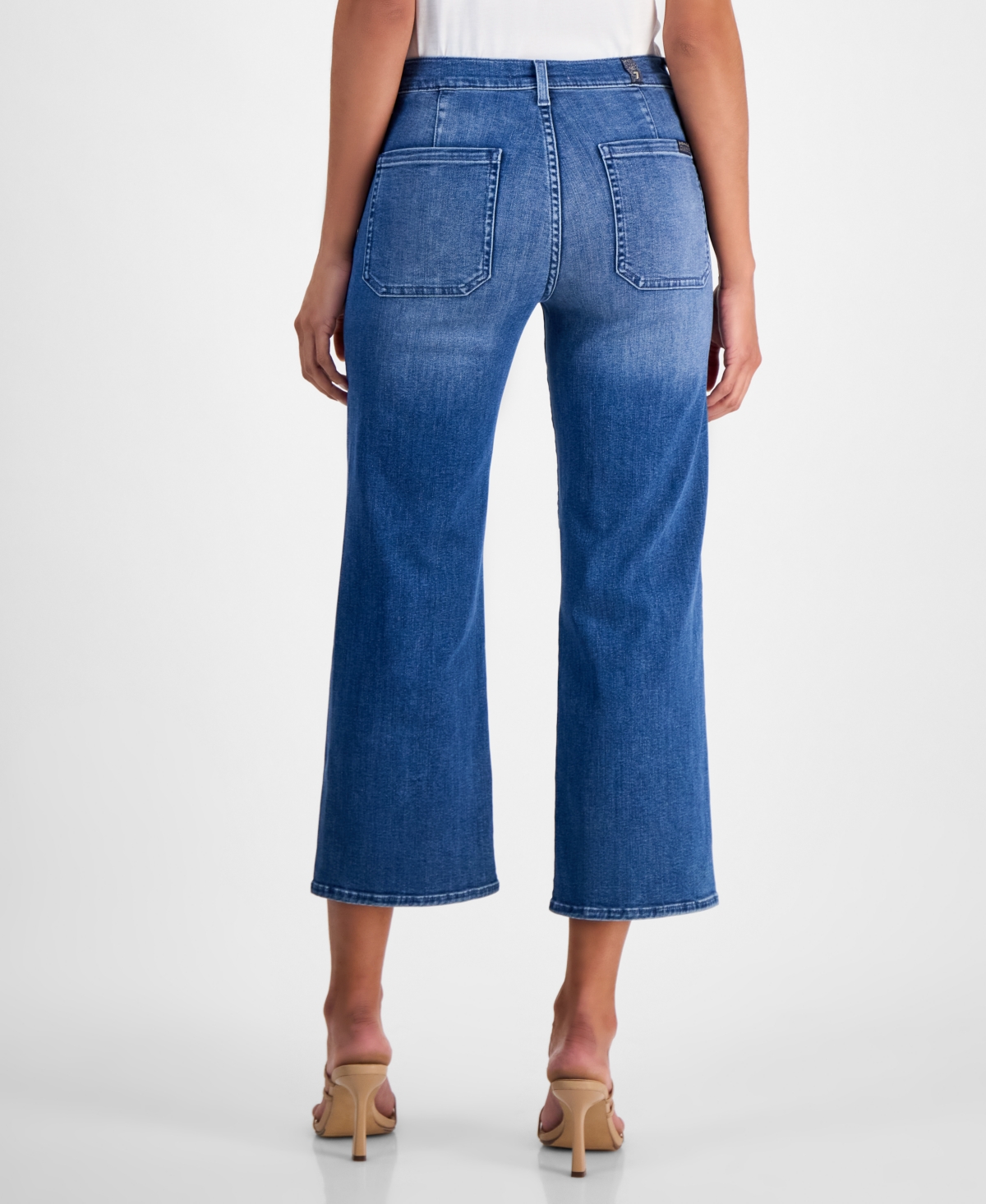 7 For All Mankind Women's Alexa High-rise Cropped Cotton Jeans In Safi