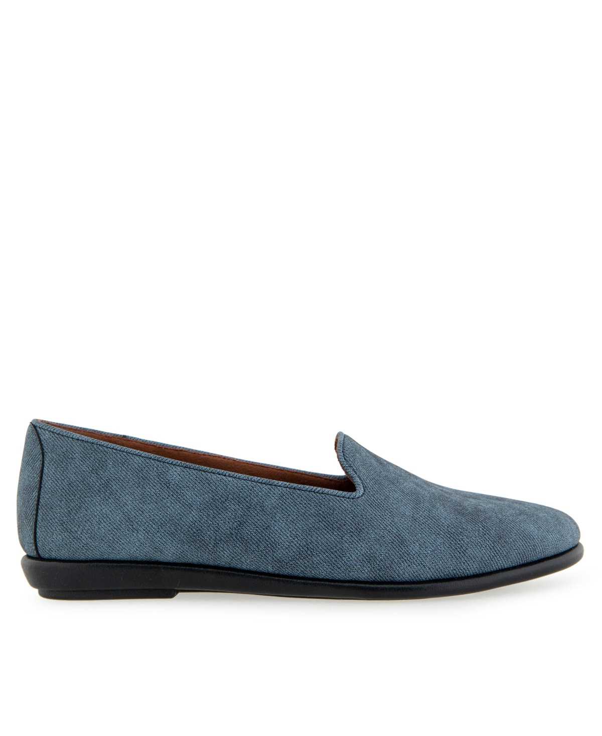 AEROSOLES WOMEN'S BETUNIA ALMOND TOE LOAFER FLATS 
