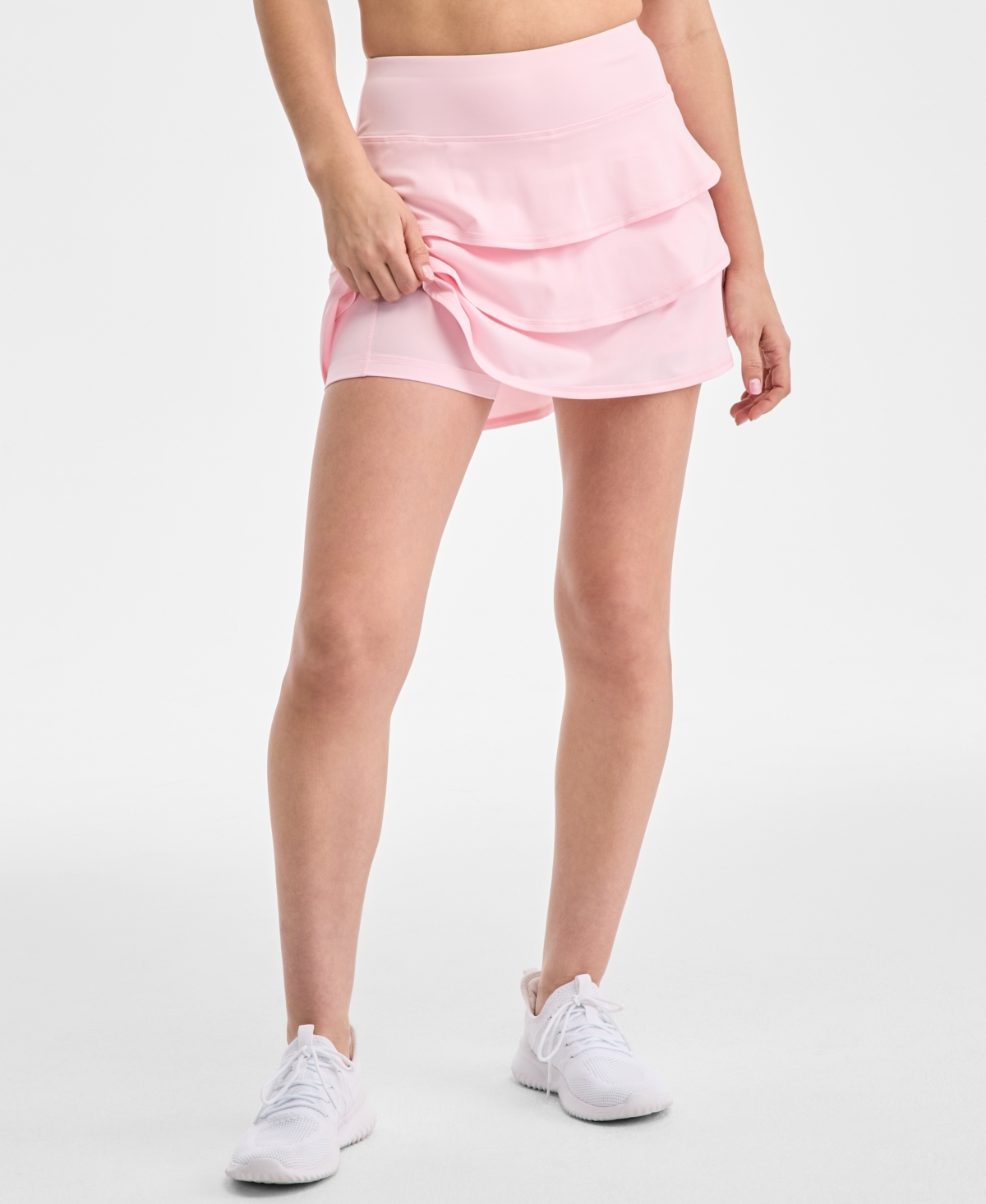 Id Ideology Women's Flounce Skort, Created For Macy's In Lt Berry