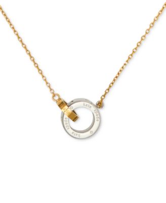 Set In Stone Interlink Pendant Necklace, 16" + 3" extender  	