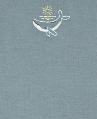 Baby Boys Cotton Short-Sleeve Bodysuits, Pack of 5