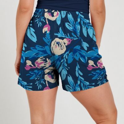 Calypsa Plus Size Chlorine Resistant 4" Board Shorts