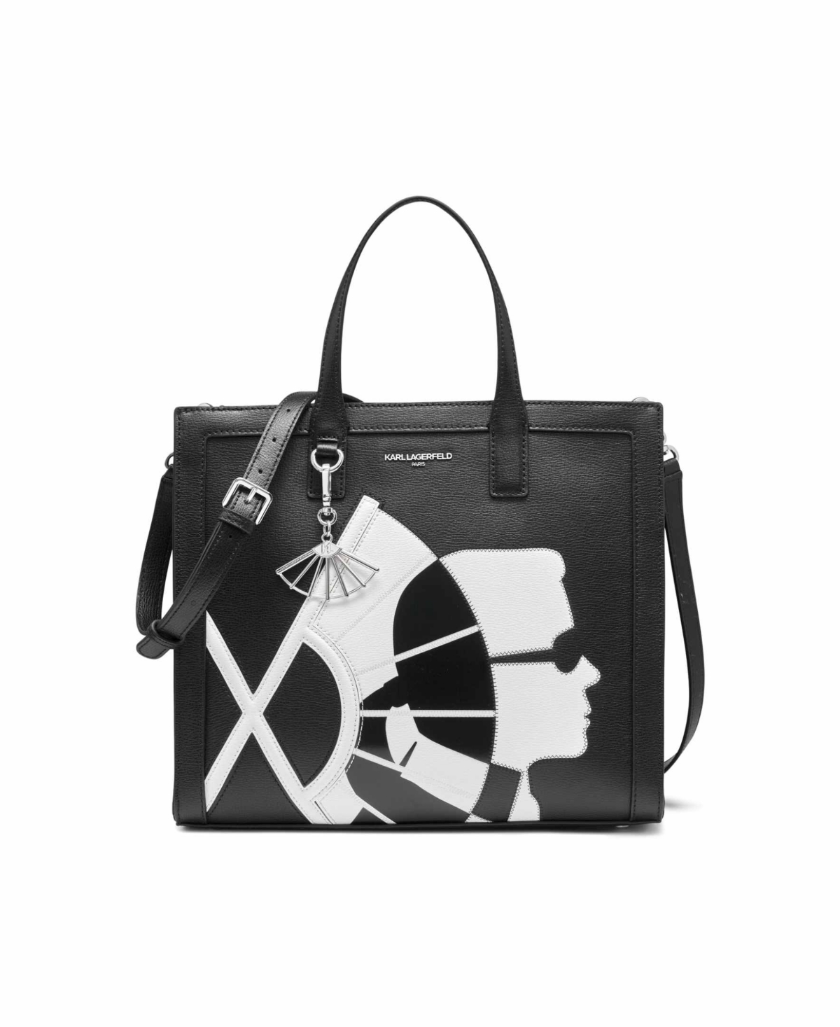 Nouveau Medium Tote - Wht/black