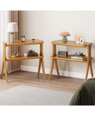 Narrow Side Table Set for Living Room