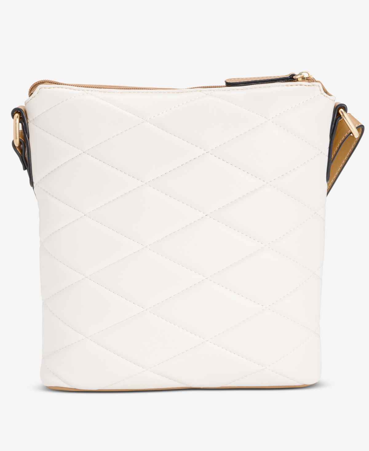 Giani Bernini Small Quilted North South Crossbody, Exclusively At Macy's In White