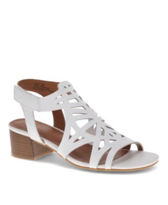 Women&#39;s Velvet Block Heel Sandals