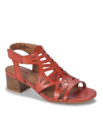 Women&#39;s Velvet Block Heel Sandals