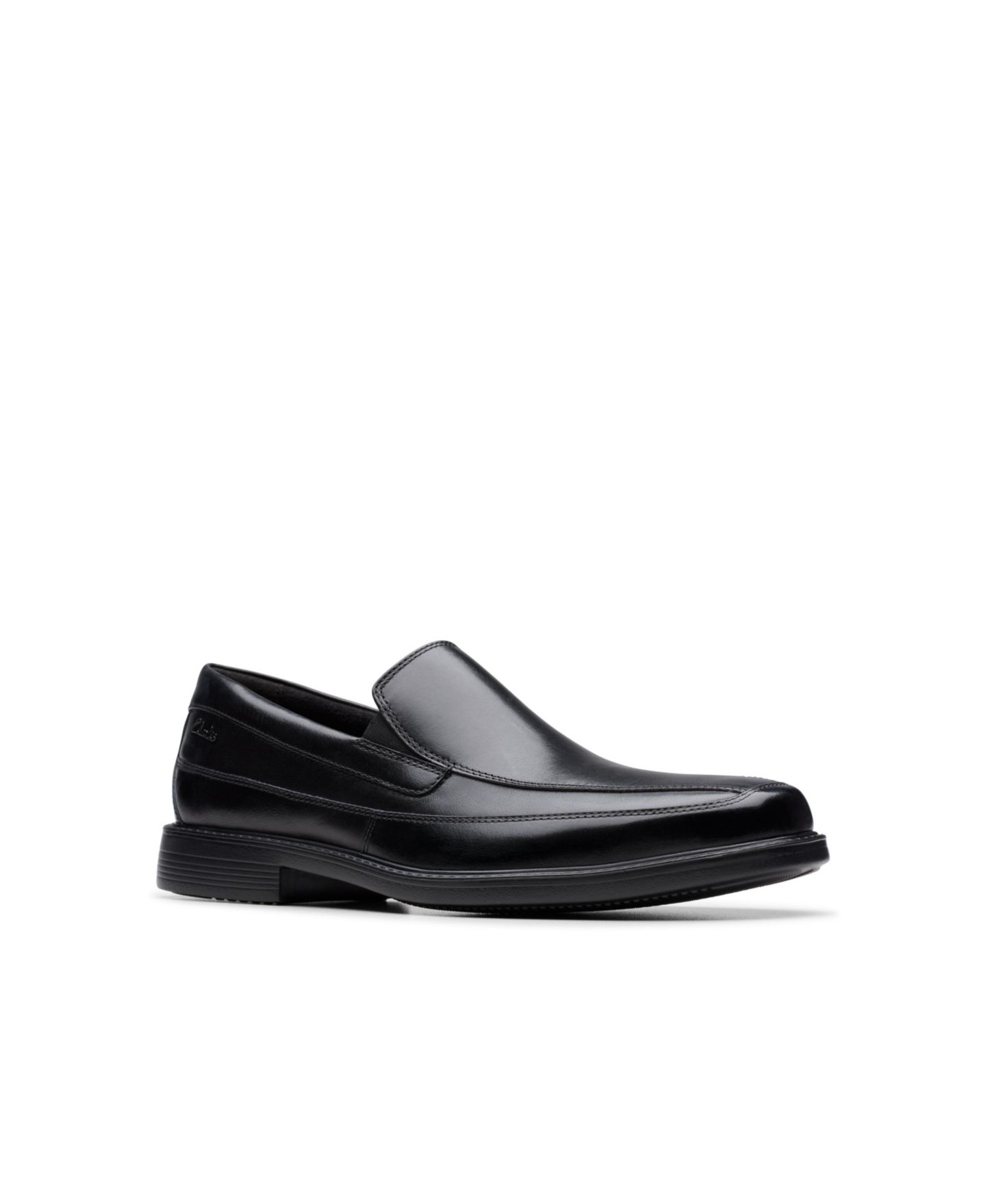 Мужские туфли Clarks Collection Cosgrove Free Leather Dress Loafer, цвет: Чёрный кожаный — фото 1