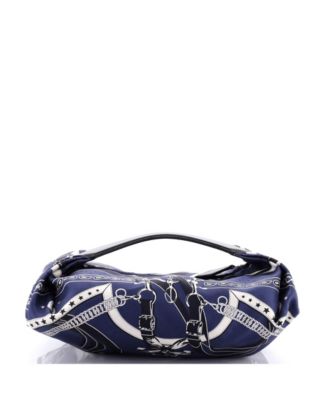 Pre-Owned Hermes  Balusoie Bag Printed Silk and Leather