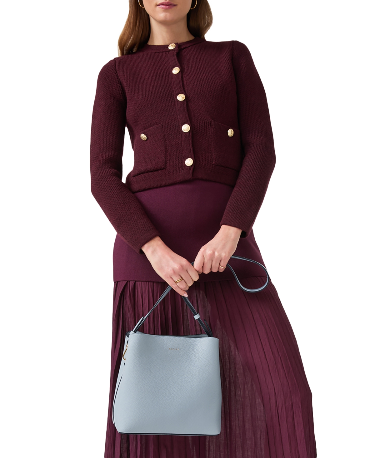 Dukes Place - Medium Compartment Crossbody - Smoke Blue