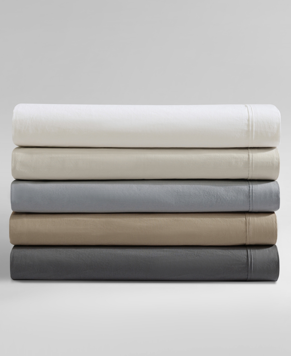 Calvin Klein Washed 200-thread Count Cotton 3-pc. Sheet Set, Twin In White