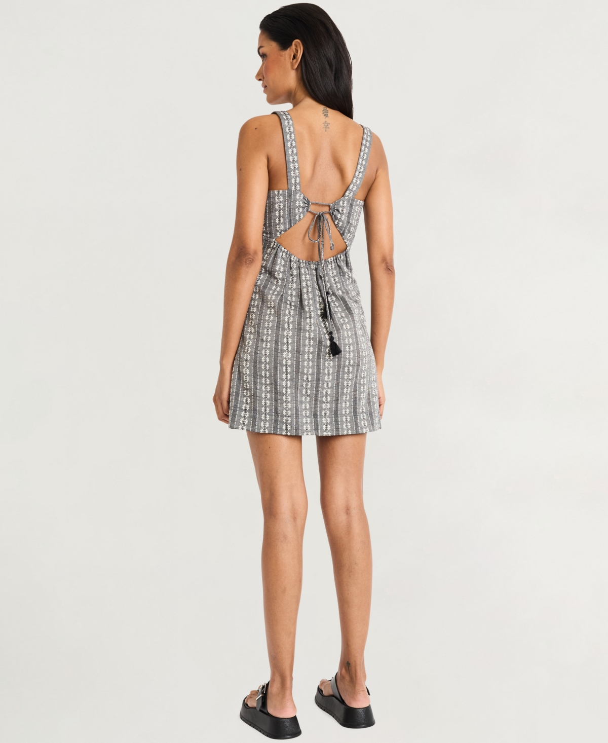 THE GOOD JOURNEY WOMEN'S COTTON PRINTED A-LINE DRESS 