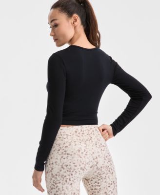 Women's Soft Rib Long-Sleeve Top, Exclusively at Macy's