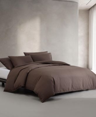 CLOSEOUT! Washed Percale Solid 2-Pc. Comforter Set, Twin/Twin XL