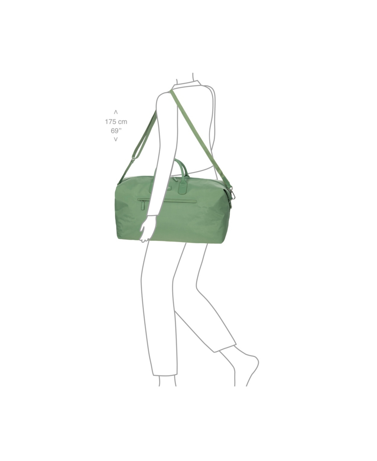 Bric's Milano Positano Soft 22" Deluxe Duffle In Sage Green