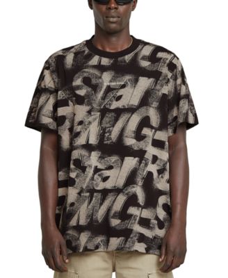 G-Star Raw - Men's Relaxed Fit Short Sleeve Sprayed Letters T-Shirt