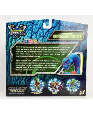 Saurozoic Warrior Range Brakhion: Futuristic, Armored Dinosaur Hero – Highly Articulated, Posable Collectible Action Figure with Full Range of Accessories – 6 Inch Scale 1:12, Ages 8+