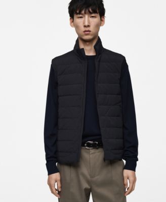 Men's Down And Feather Quilted Vest