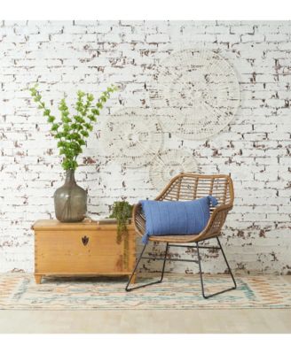 Constance Denim Pillow, 14" x 22"