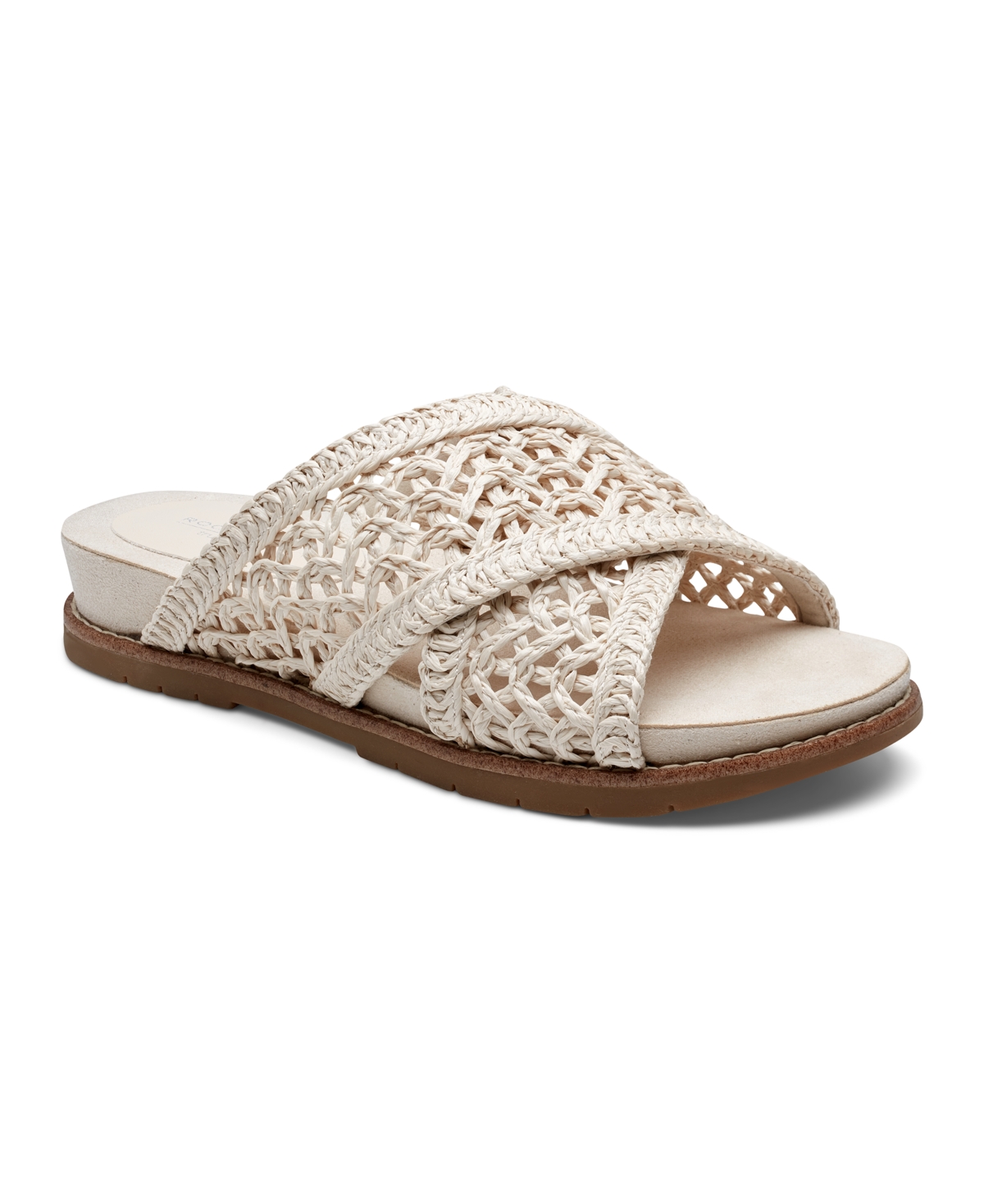 Shop Rockport Women's Zora Open Toe Casual Flat Sandals In Ivory