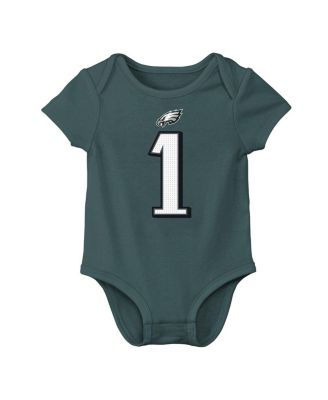 Baby Boys and Girls Jalen Hurts Midnight Green Philadelphia Eagles Player Name Number Bodysuit