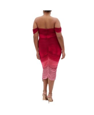 Plus Size Alyssa Print Maxi Dress