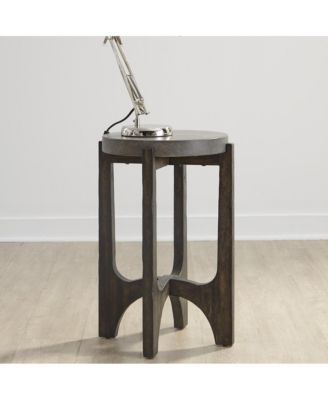 Cascade Chair Side Table in Wirebrush Rustic Brown