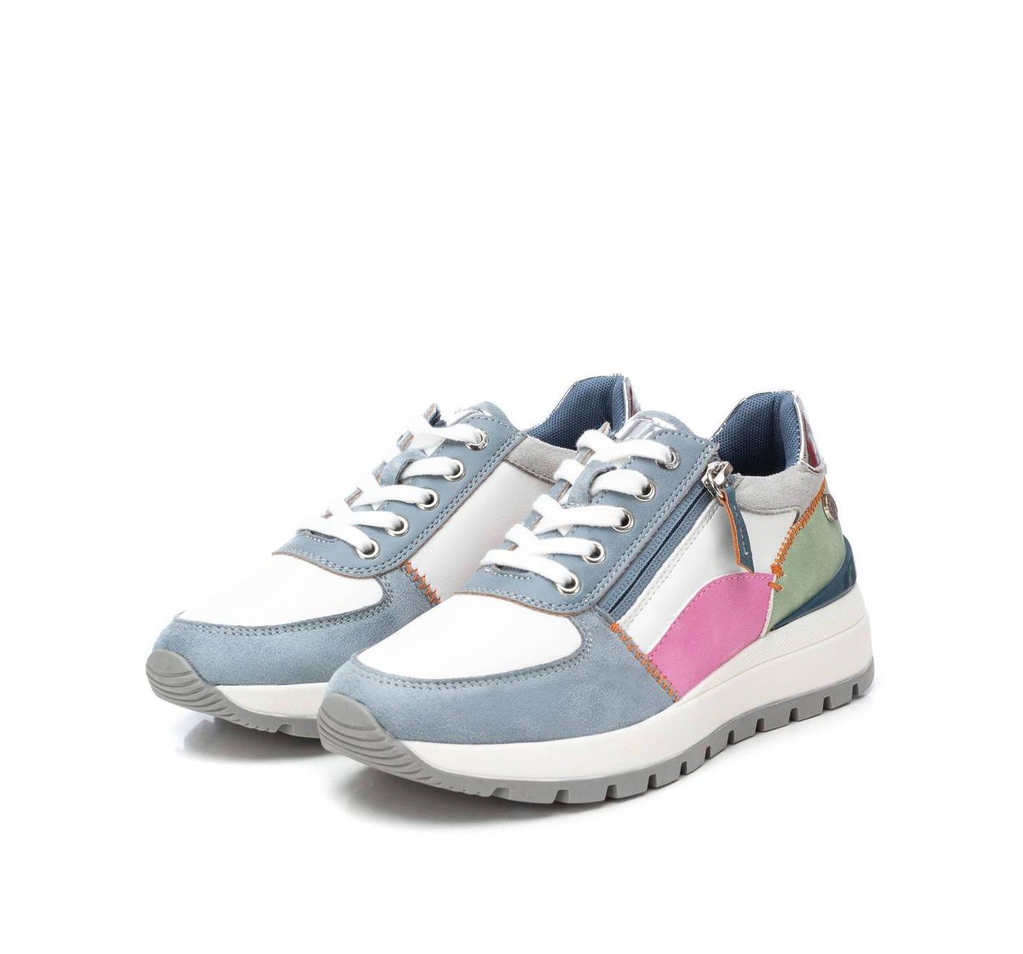 Женские кроссовки XTI Casual Sneakers Refresh Collection with Side Zipper, цвет: Разноцветный — фото 4