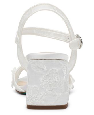 Women's Blare Floral Applique Block Heel Sandals