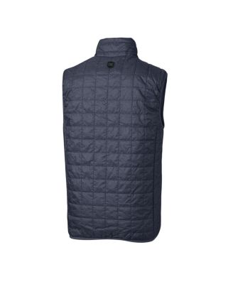 Men's Heathered Navy New York Yankees Rainier Full-Zip Puffer Vest
