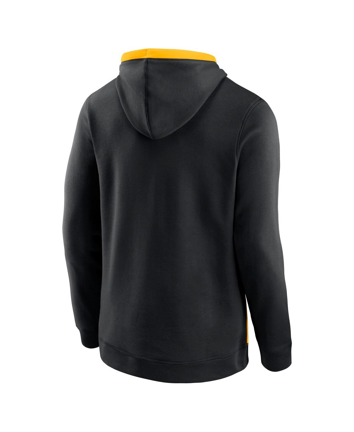 Fanatics Men's Black Pittsburgh Pirates True Classics Fanarama Pullover Hoodie In Black
