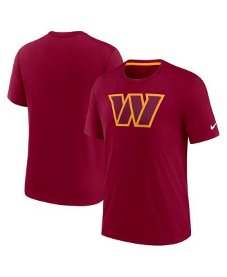 Nike - Men's Burgundy Washington Commanders Playback Logo Tri-Blend T-Shirt